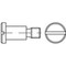 DIN923 Flachkopfschraube mit Schlitz und Ansatz Edelstahl A1